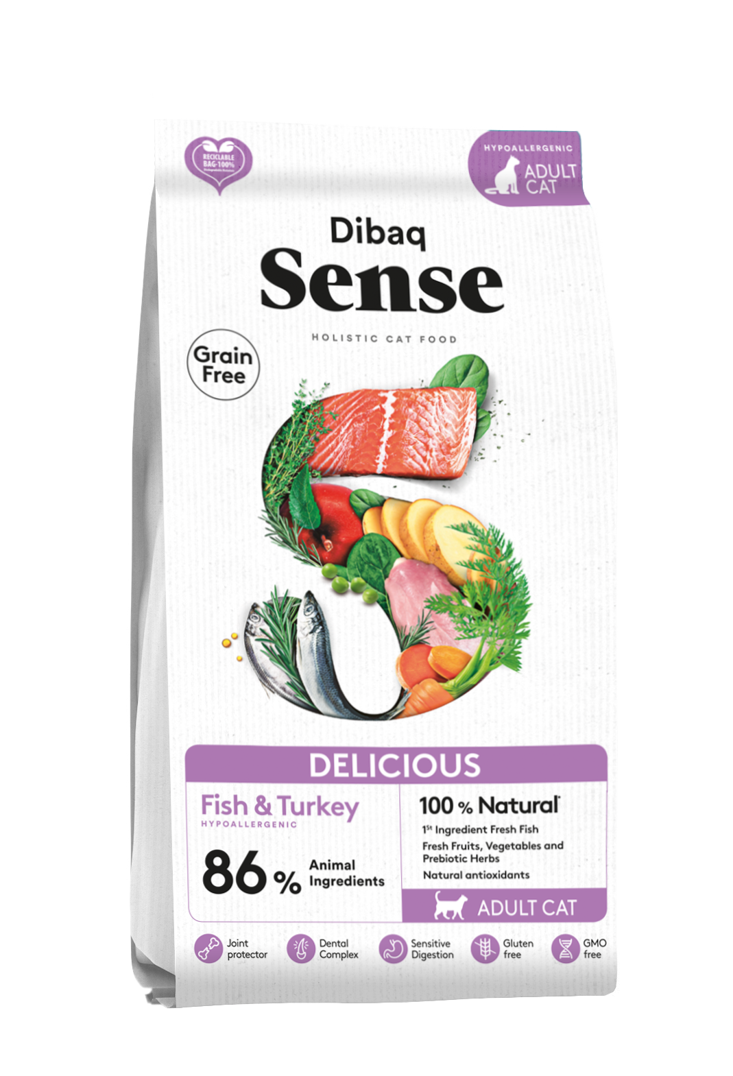 Dibaq Sense CAT GF DELICIOUS (FISH & PAVO)